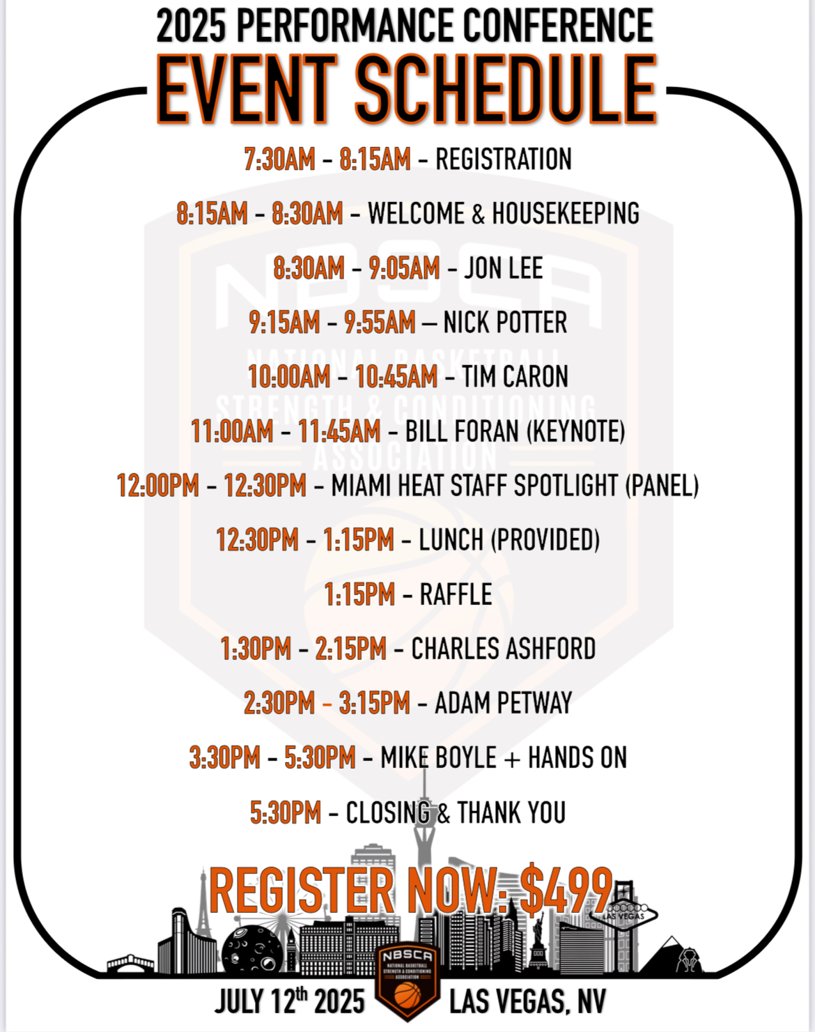 2025 performance conference schedule 2